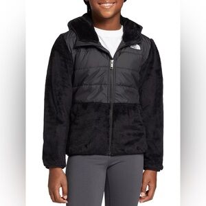 The North Face Kids Full‑Zip Sherpa Mash Up Hooded Jacket | Black